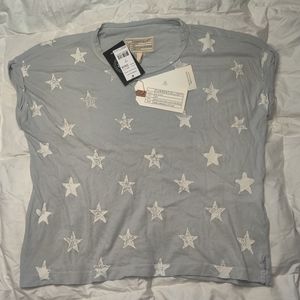 Current Elliott the rolled crew pearl blue/stars